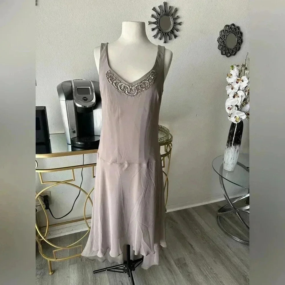 S.L. Fashion neutral Elegant beautiful dress size L